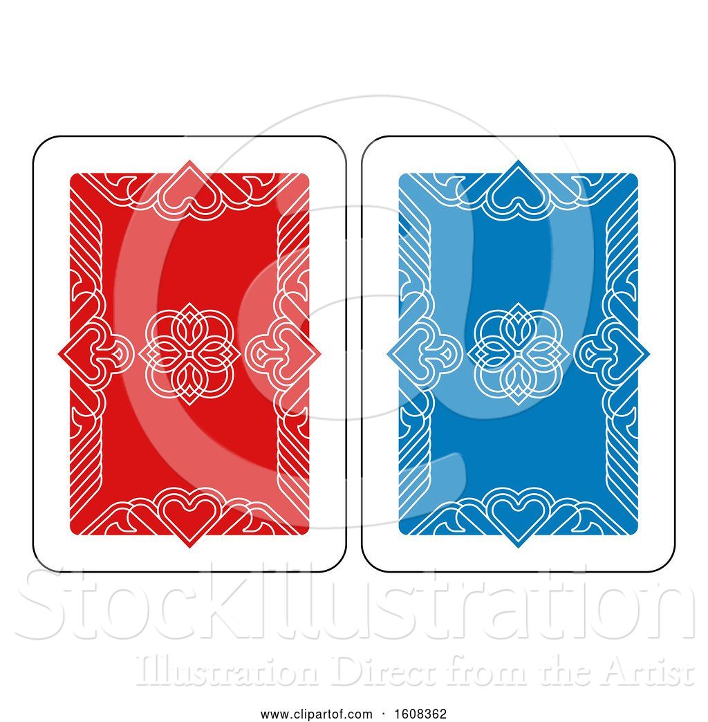Vector Illustration Of Playing Card Reverse Back In Red And Blue 1024x1044 Vector Illustration Of Playing Card Reverse Back In Red And Blue