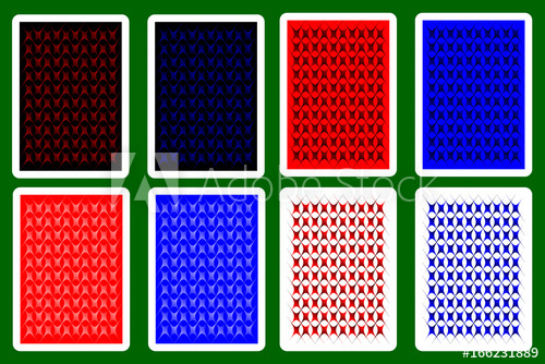 Playing Card Back Designs, Vector Set 500x334 Playing Card Back Designs, Vector Set