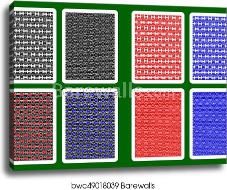 Playing Card Back Designs, Canvas Print Barewalls Posters 453x379 Playing Card Back Designs, Canvas Print Barewalls Posters