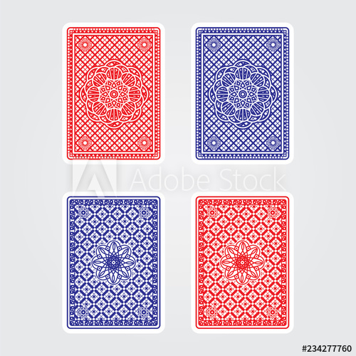 Playing Cards Back Vector Illustration Of The Back Of An Ordinary 500x500 Playing Cards Back Vector Illustration Of The Back Of An Ordinary