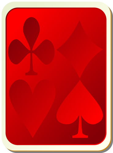 Playing Card Back Red Vector Image 368x500 Playing Card Back Red Vector Image