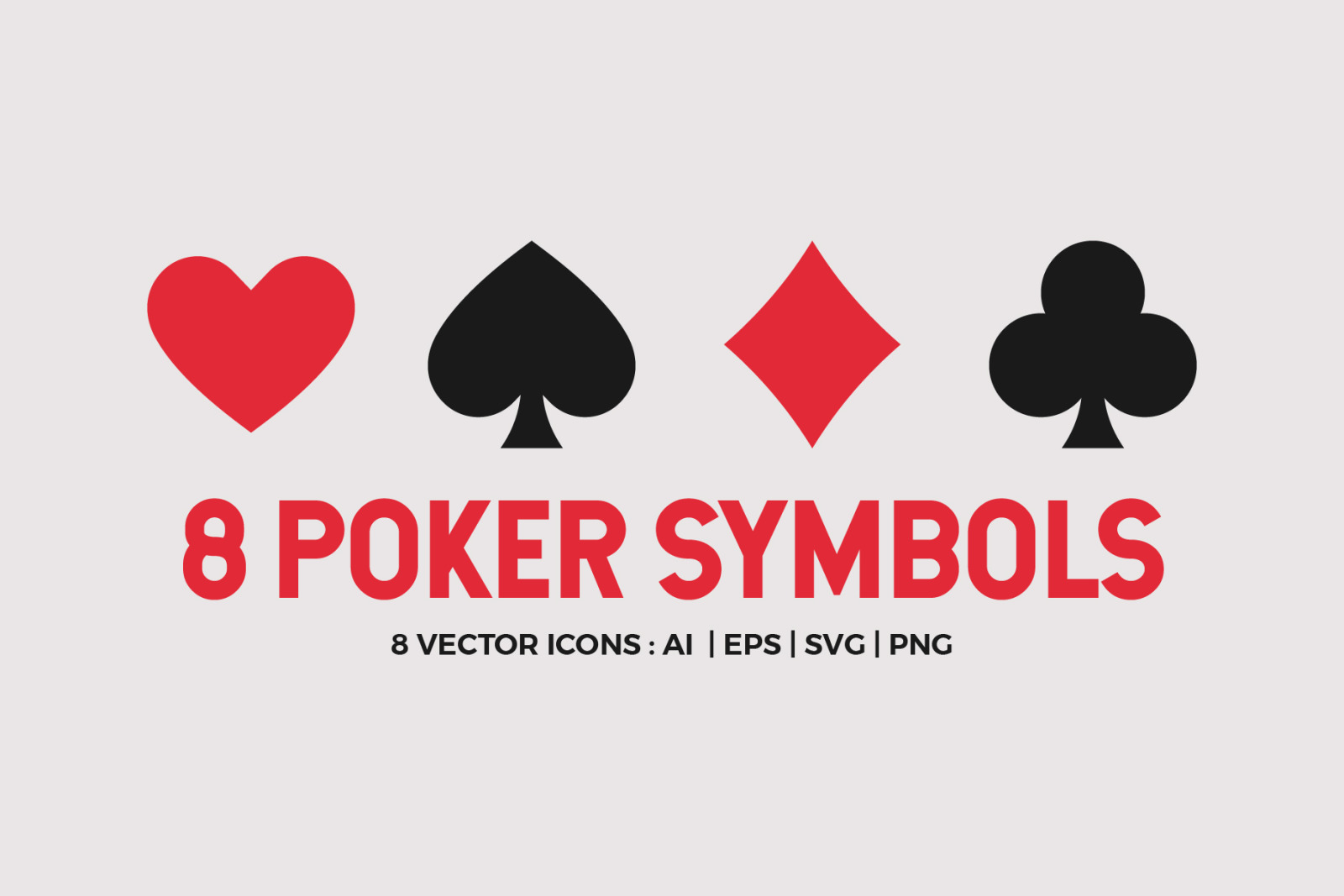 Playing Card Icons Vector