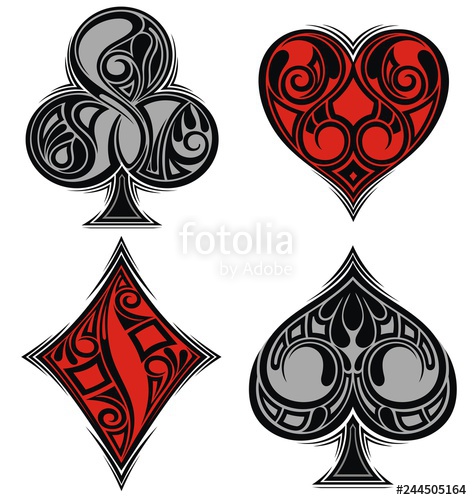 472x500 Playing Card Suits Spades, Hearts,diamonds, Clubs Icons Poker