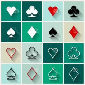 300x300 Set Of Symbols Of Playing Cards Suit Vector Createmepink