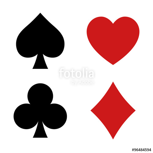 Playing Card Suit Vector at Vectorified.com | Collection of Playing ...