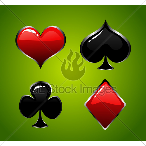 Vector Playing Card Suit Icon Symbol Set Gl Stock Images 500x500 Vector Playing Card Suit Icon Symbol Set Gl Stock Images