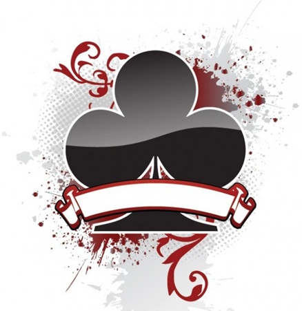 Grungy Playing Card Suits Vector Graphics 438x450 Grungy Playing Card Suits Vector Graphics