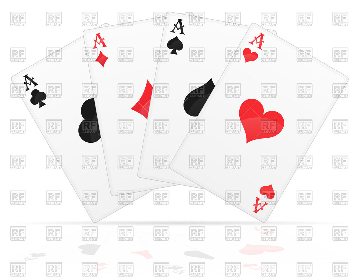 1200x933 Playing Cards Aces Of Different Suits Vector Image Of Sport