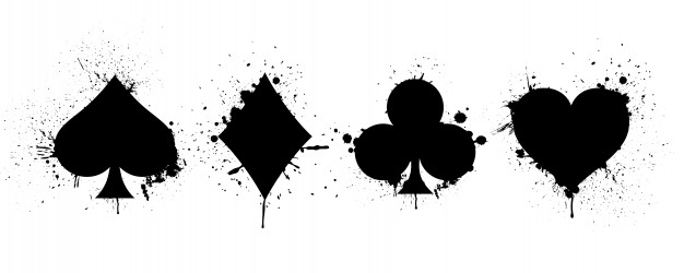 626x250 Suits Deck Of Playing Cards On Background Of Splashing Vector