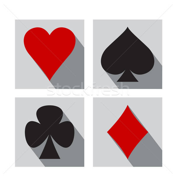 594x600 Playing Card Symbols Vector Illustration Miroslava Hlavacova