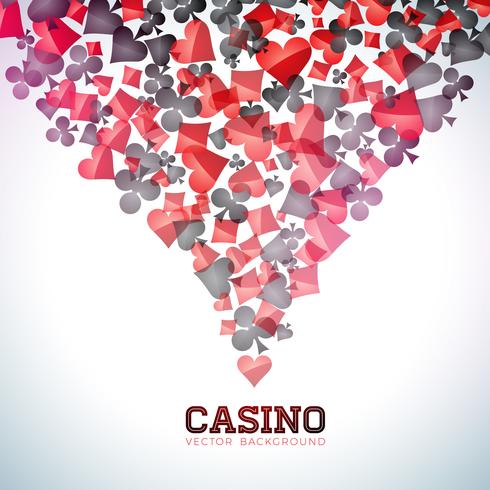 490x490 Casino Playing Card Symbols On White Background Vector