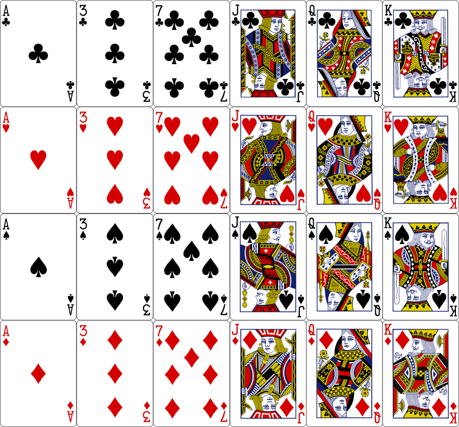 900x838 Playing Card Vector Images