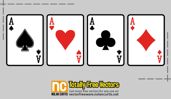 600x350 Playing Cards Vector Free Vectors Ui Download