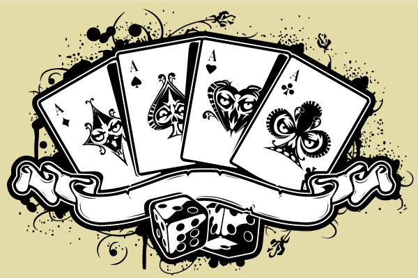 600x400 Vector Set Of Aces Playing Cards