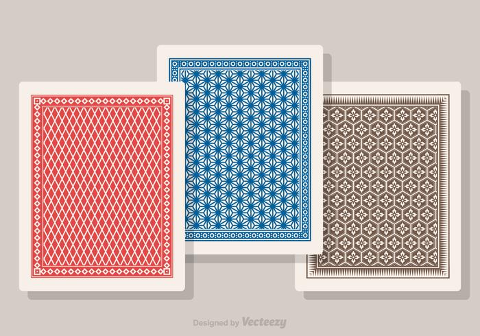 700x490 Playing Card Back Vector Set