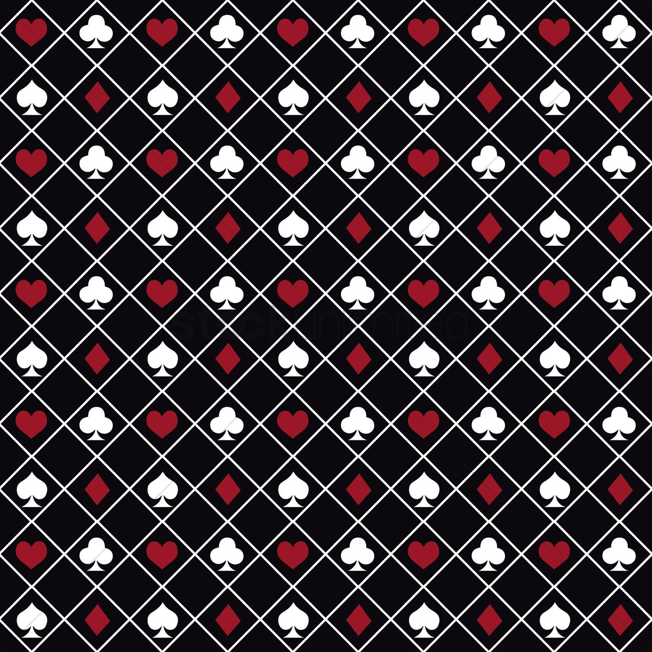 1300x1300 Playing Cards Background Vector Image