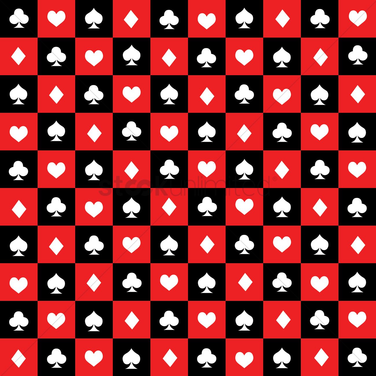 1300x1300 Playing Cards Background Vector Image