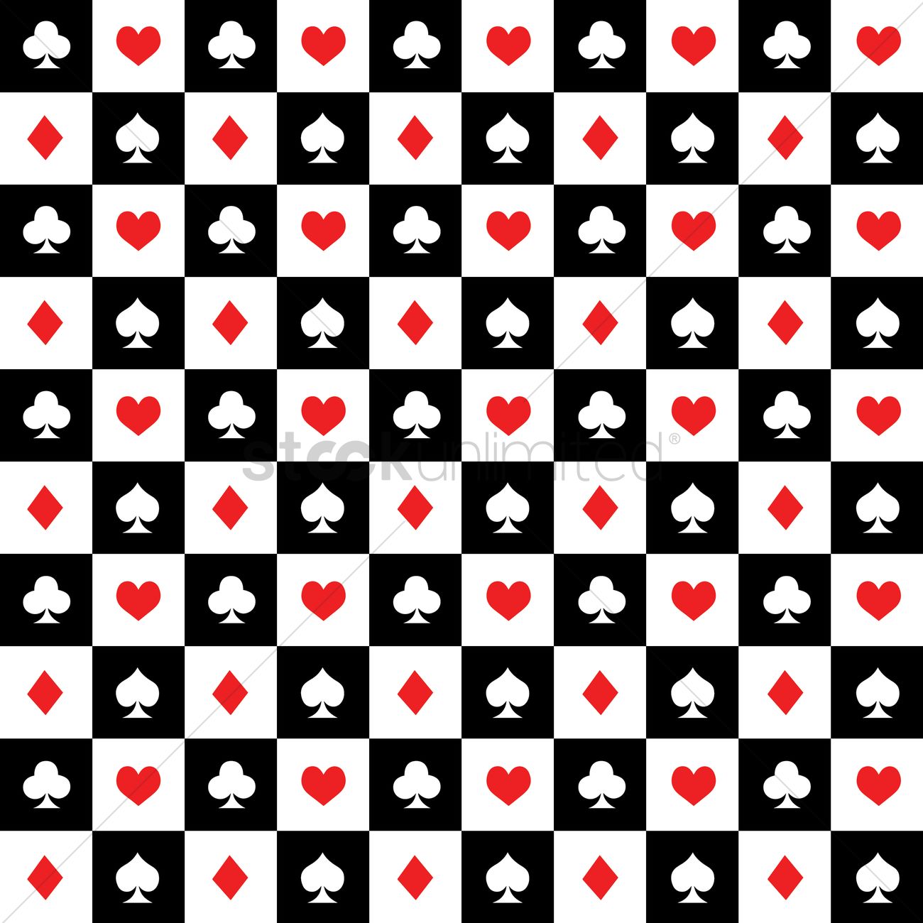 1300x1300 Playing Cards Background Vector Image