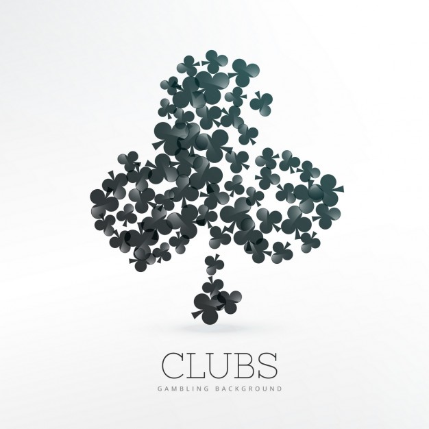 626x626 Playing Cards Clover Background Vector Free Download