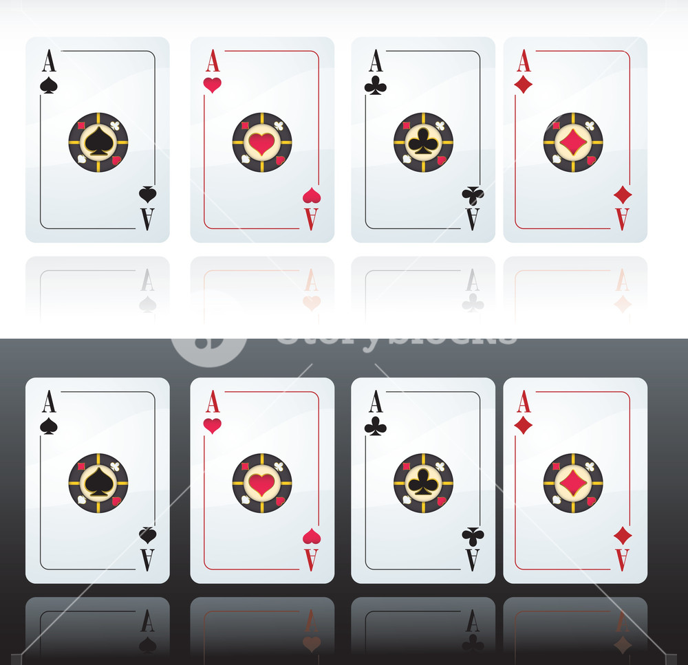 1000x967 Playing Cards Vector Royalty Free Stock Image