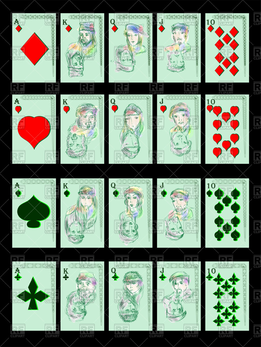 902x1200 Playing Cards Vector Image Of Sport And Leisure Arkela