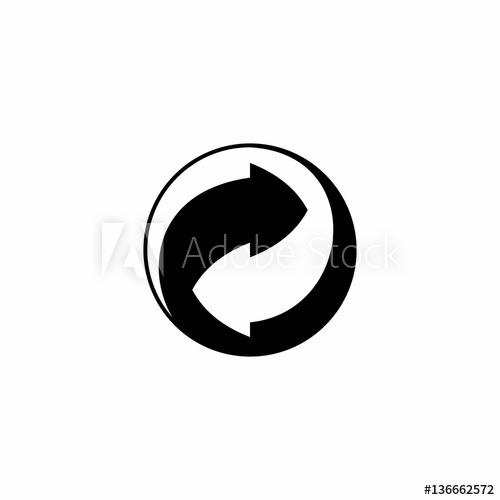 500x500 Please Recycle Sign Vector Design Isolated On White Background