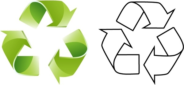 600x278 Recycle Logo Vector Free Free Vector Download