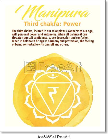 450x580 Free Art Print Of The Solar Plexus Chakra Vector Illustration