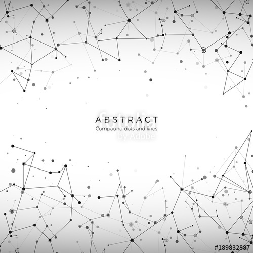 500x500 Plexus Array Pattern Particles, Dots And Lines Digital Mesh Big