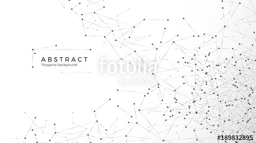 500x280 Abstract Particle Background Mess Network Nodes Connected In Web