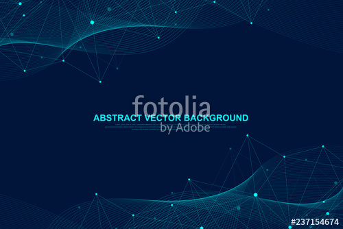 500x334 Abstract Plexus Background With Connected Lines And Dots Plexus