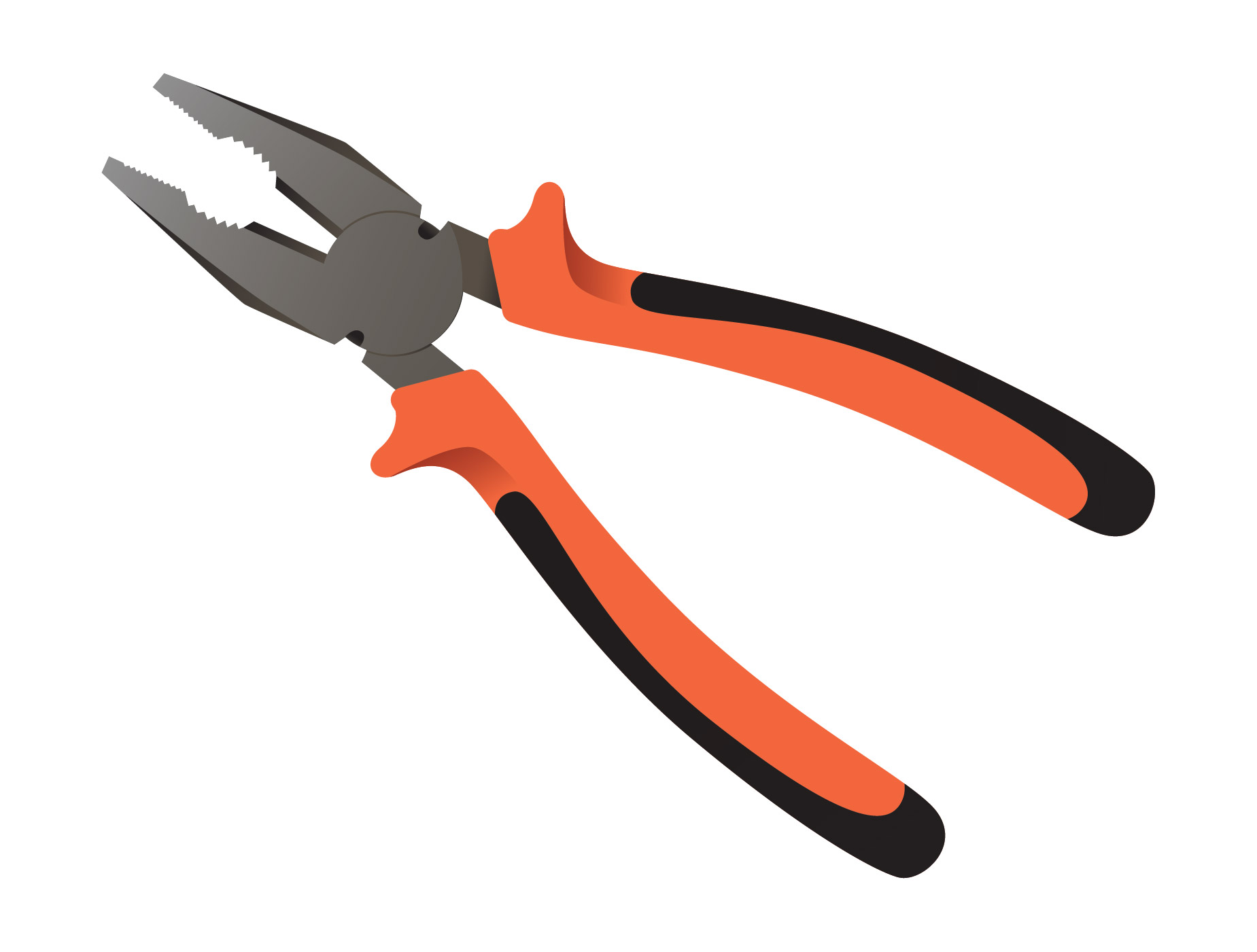 1849x1401 Pliers Realistic Vector