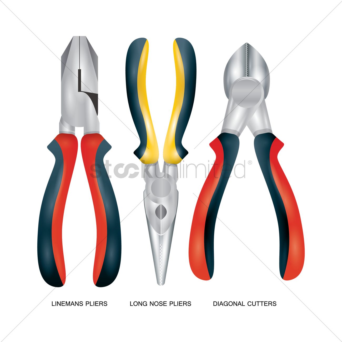 1300x1300 A Collection Of Different Pliers Vector Image