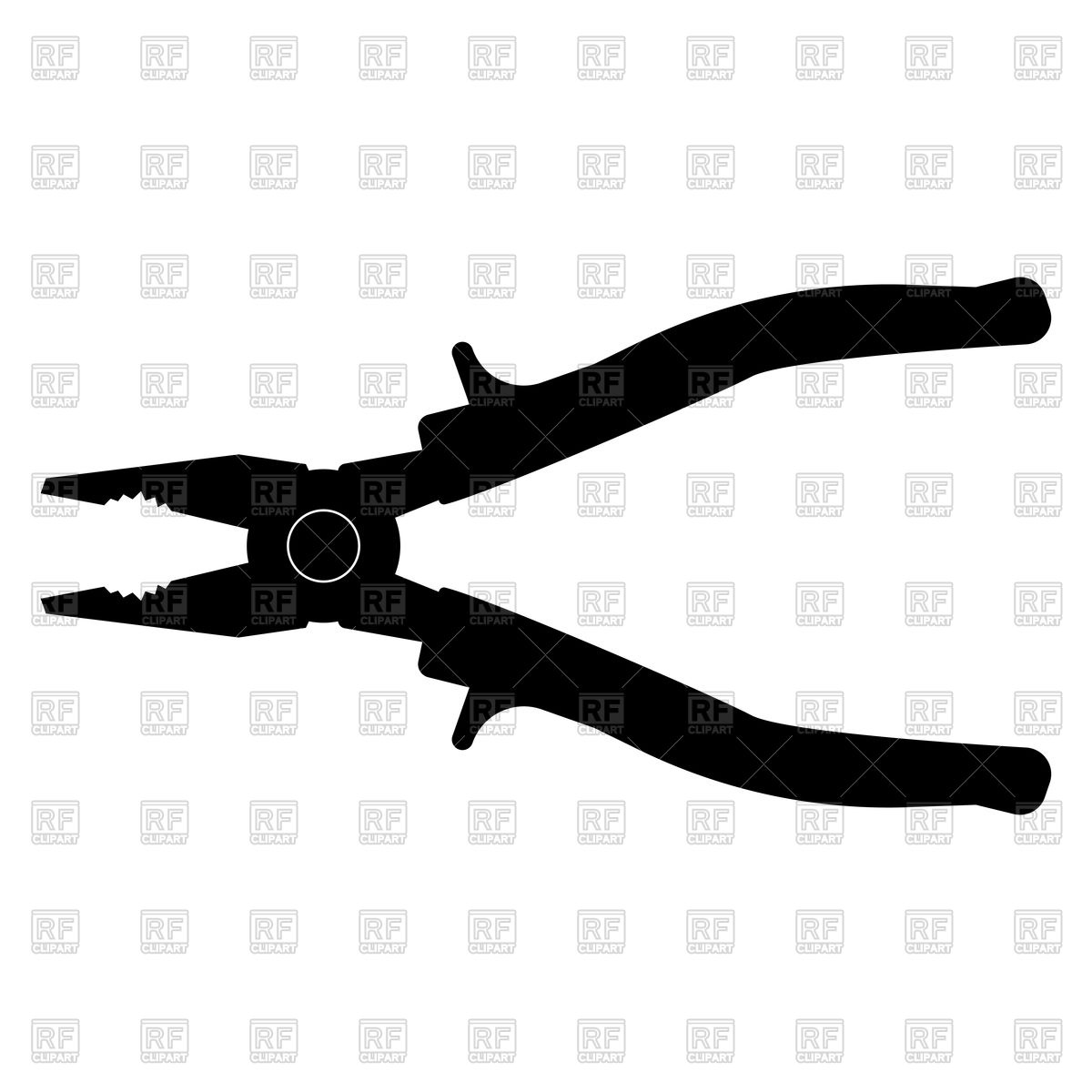 1200x1200 Pliers Black Color Icon Vector Image Of Industrial Tools