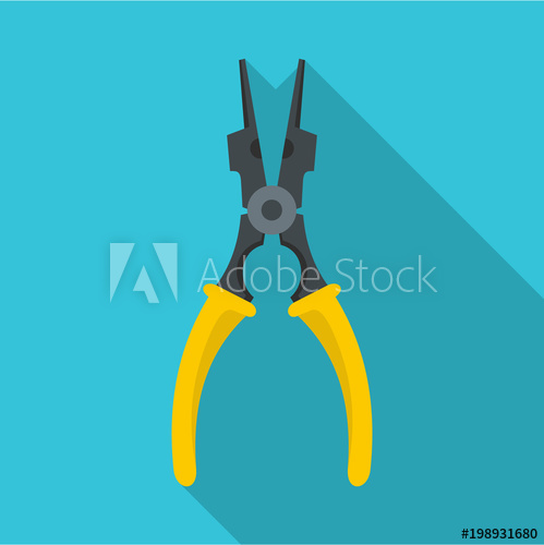 499x500 Construction Pliers Icon Flat Illustration Of Construction Pliers