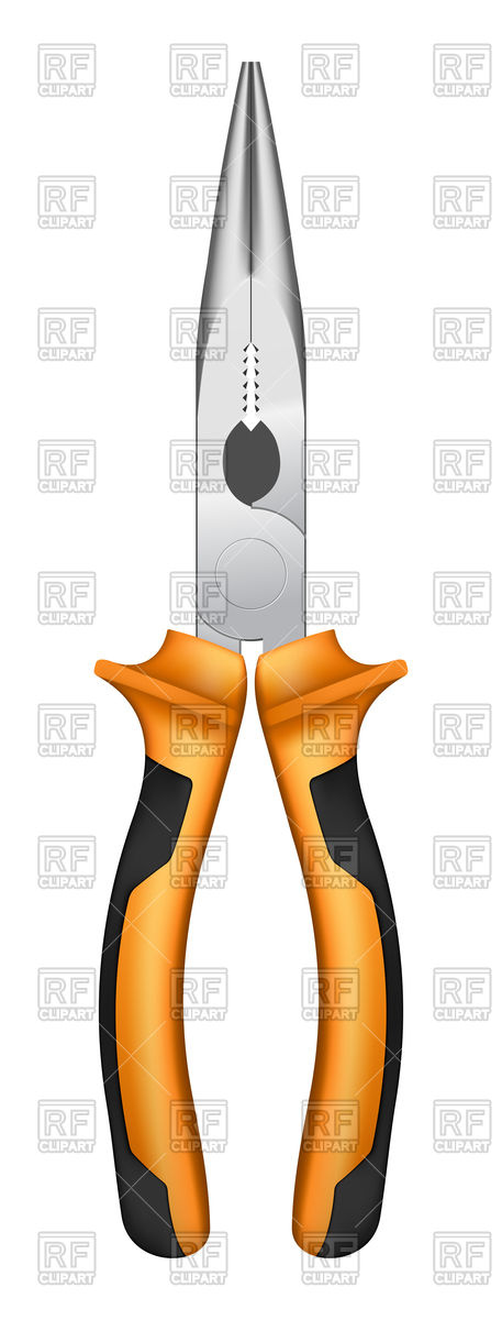 457x1200 Round Nose Pliers Vector Image Of Objects