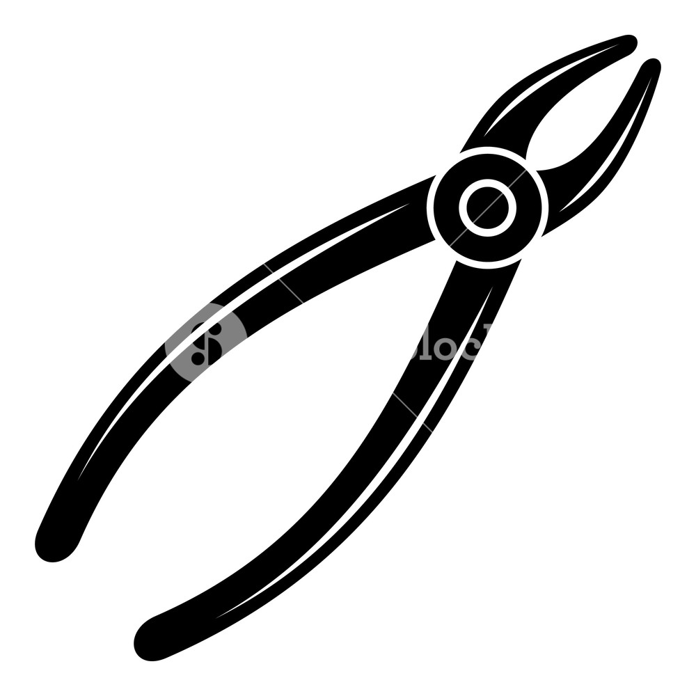 1000x1000 Tooth Pliers Icon Simple Illustration Of Tooth Pliers Vector Icon