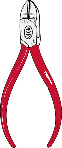 212x500 Diagonal Cutting Pliers Vector Illustration