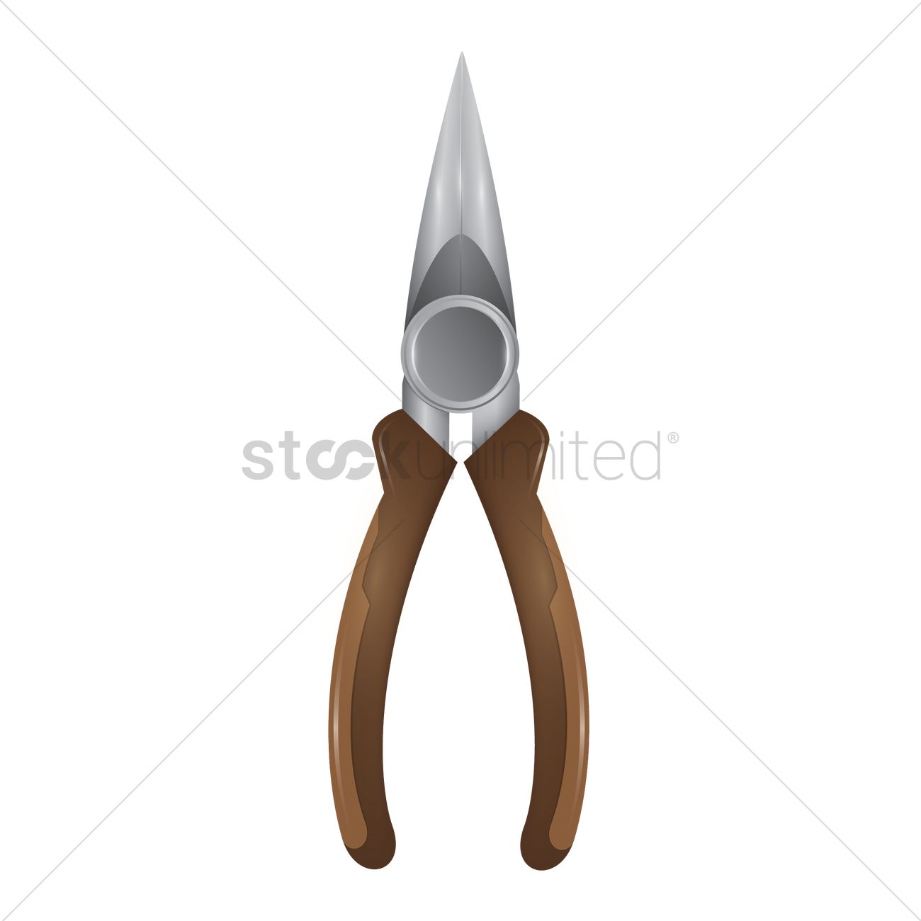 1300x1300 Needle Nose Pliers Vector Image