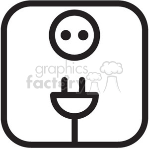 300x300 Electric Power Plug Vector Icon Clipart Royalty Free Gif
