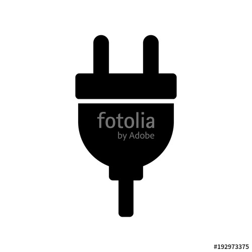 500x500 Electric Plug Vector Icon Stock Image And Royalty Free Vector
