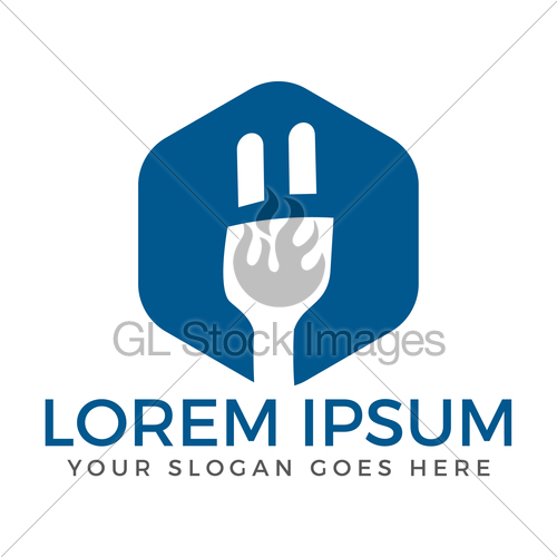500x500 Electrical Plug Vector Logo Design Gl Stock Images