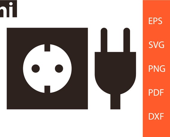 570x457 Plug Socket Plug Vector Socket Vector Plug Etsy
