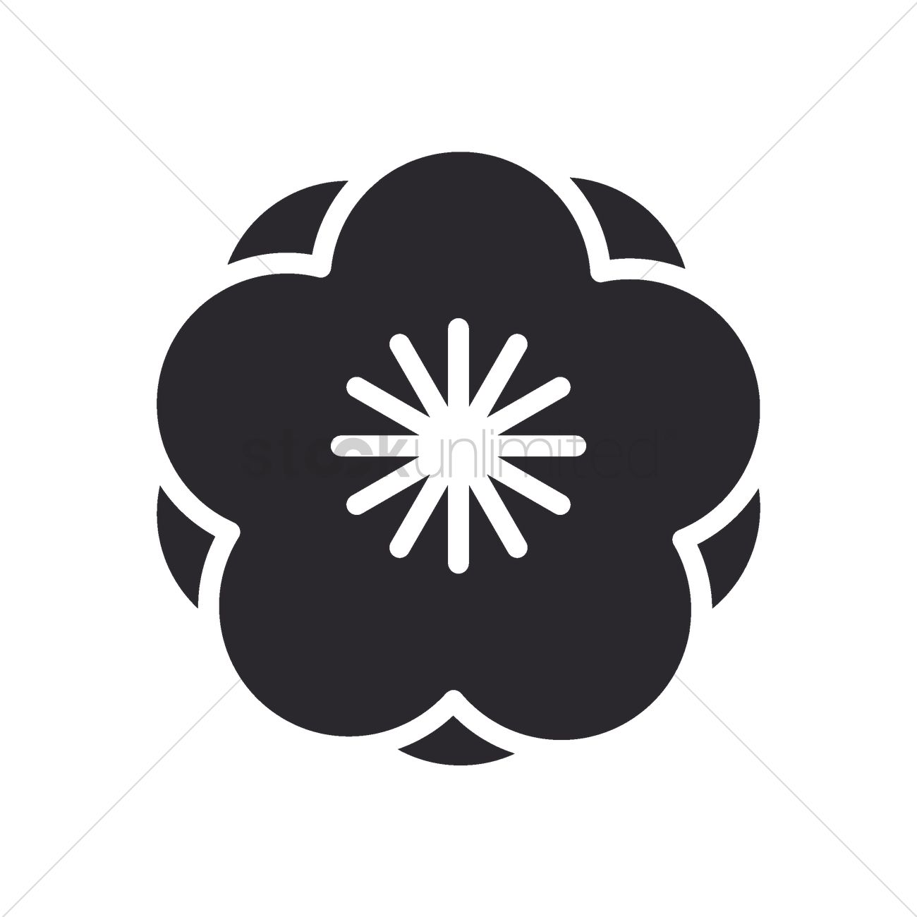 1300x1300 Plum Blossom Vector Image
