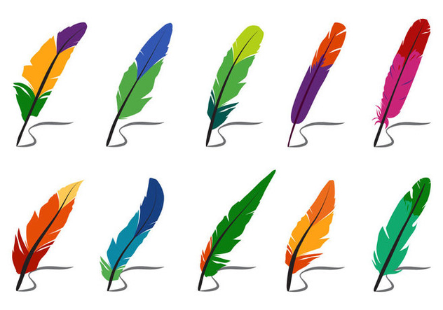 632x443 Colorful Feathers And Pluma Vectors Free Vector Download