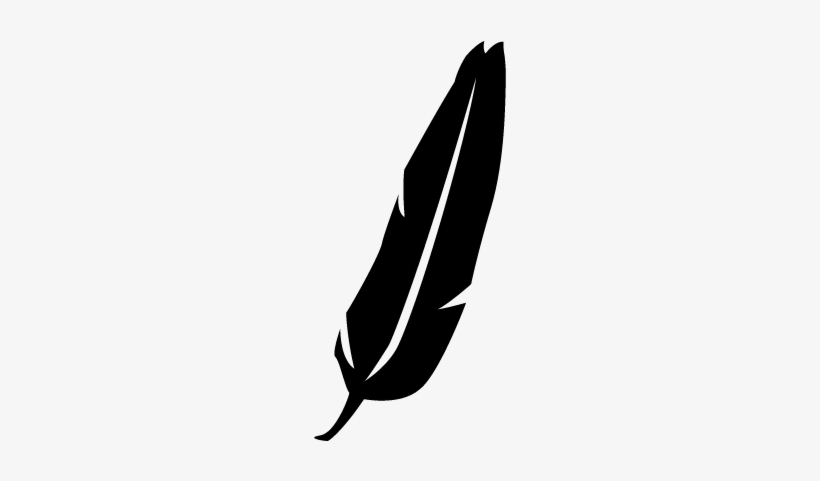 820x481 Feather Filled Shape Vector