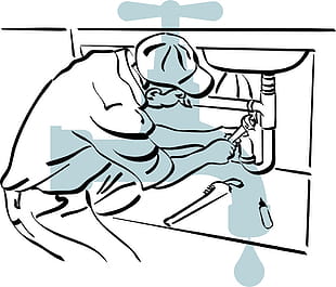 310x265 Funny Plumber Design Elements Vector Free Graphics