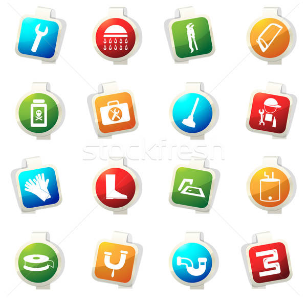 Plumbing Icons Set Vector Illustration Maksim Rybak 600x583 Plumbing Icons Set Vector Illustration Maksim Rybak