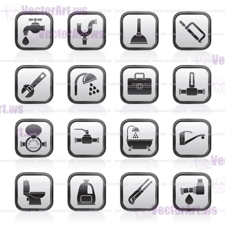 Plumbing Objects And Tools Icons 456x456 Plumbing Objects And Tools Icons