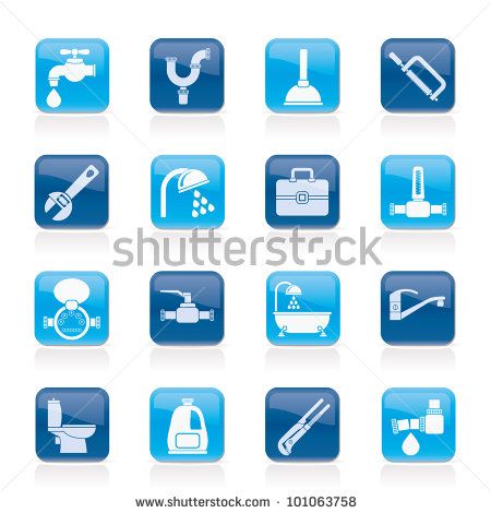 Plumbing Objects And Tools Icons 450x470 Plumbing Objects And Tools Icons